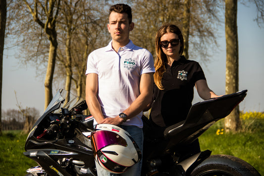 Polo à manches courtes Fido Moto Racing