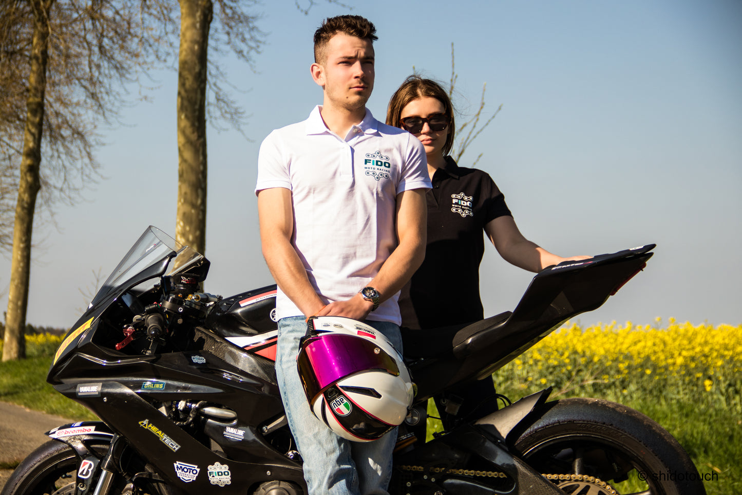 Polo à manches courtes Fido Moto Racing